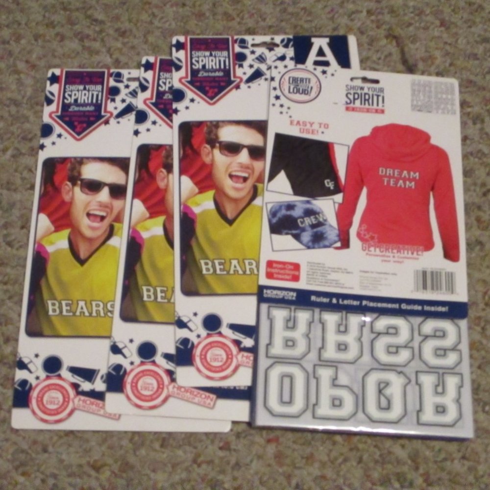 Iron On Letters 4 Packs